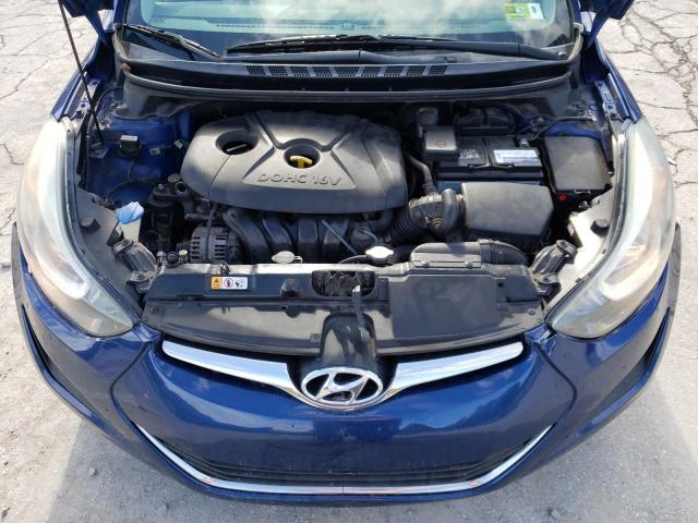 5NPDH4AE5FH586640 - 2015 HYUNDAI ELANTRA SE BLUE photo 11