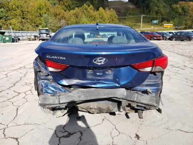 5NPDH4AE5FH586640 - 2015 HYUNDAI ELANTRA SE BLUE photo 6