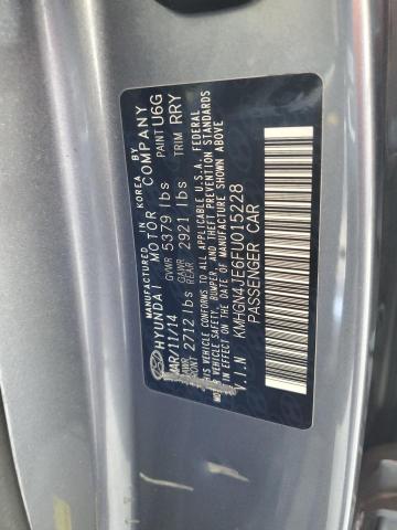 KMHGN4JE6FU015228 - 2015 HYUNDAI GENESIS 3.8L 灰色 照片 13
