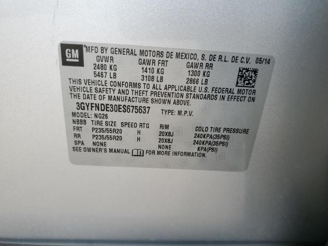 3GYFNDE30ES675637 - 2014 CADILLAC SRX PREMIUM COLLECTION Gri fotoğraf 14