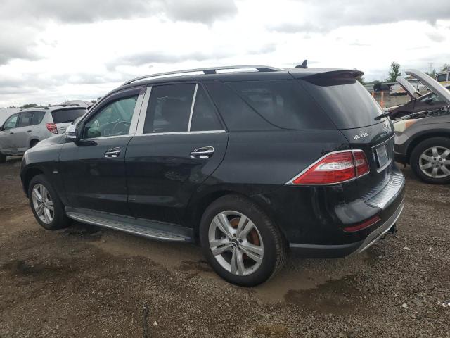 4JGDA5HB3CA029505 - 2012 MERCEDES-BENZ ML 350 4MATIC BLACK photo 2