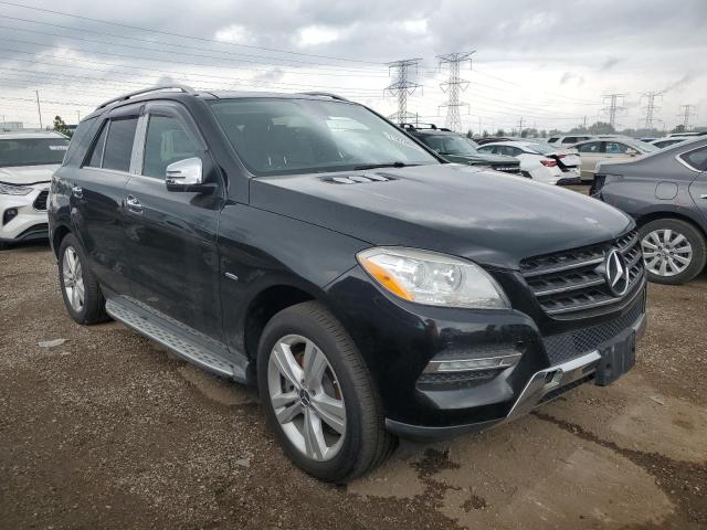 4JGDA5HB3CA029505 - 2012 MERCEDES-BENZ ML 350 4MATIC BLACK photo 4