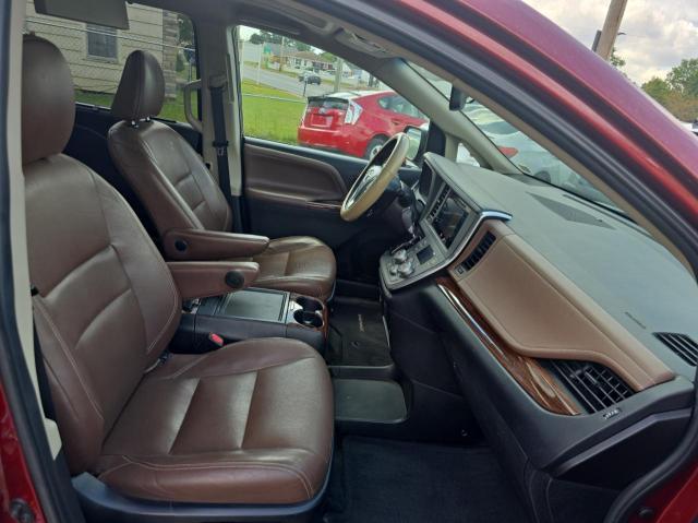 5TDYK3DC6FS593937 - 2015 TOYOTA SIENNA XLE RED photo 5