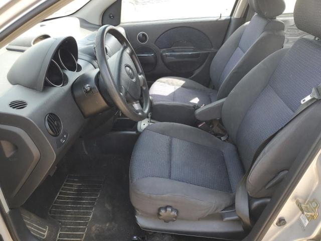 KL1TD666X7B758207 - 2007 CHEVROLET AVEO BASE Gümüş foto 7