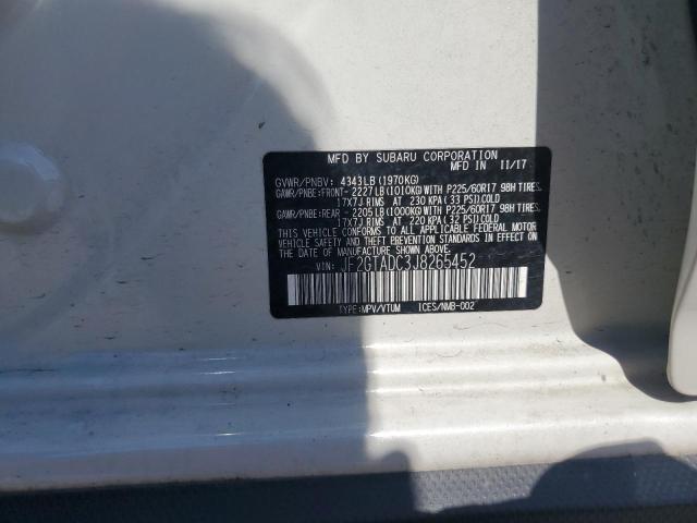 JF2GTADC3J8265452 - 2018 SUBARU CROSSTREK PREMIUM 白色 照片 12