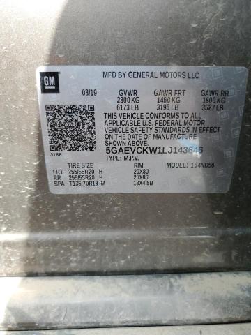 5GAEVCKW1LJ143646 - 2020 BUICK ENCLAVE AVENIR TAN photo 13