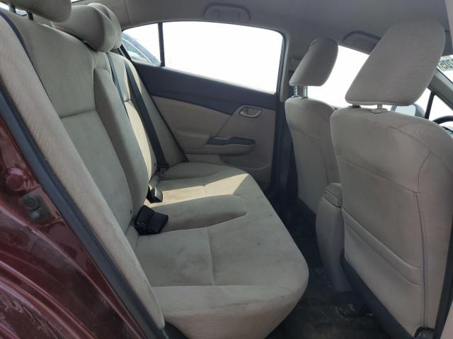 19XFB2F54DE039352 - 2013 HONDA CIVIC LX ბურგუნდია ფოტო 10