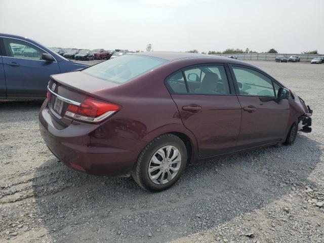 19XFB2F54DE039352 - 2013 HONDA CIVIC LX ბურგუნდია ფოტო 3