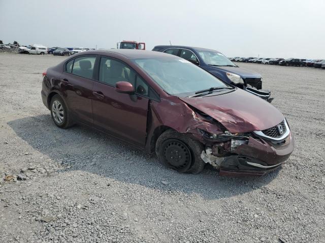 19XFB2F54DE039352 - 2013 HONDA CIVIC LX ბურგუნდია ფოტო 4