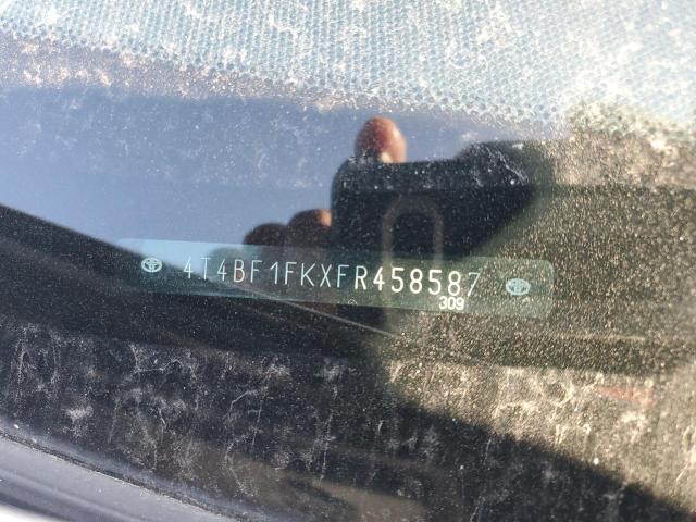 4T4BF1FKXFR458587 - 2015 TOYOTA CAMRY LE SILVER photo 12