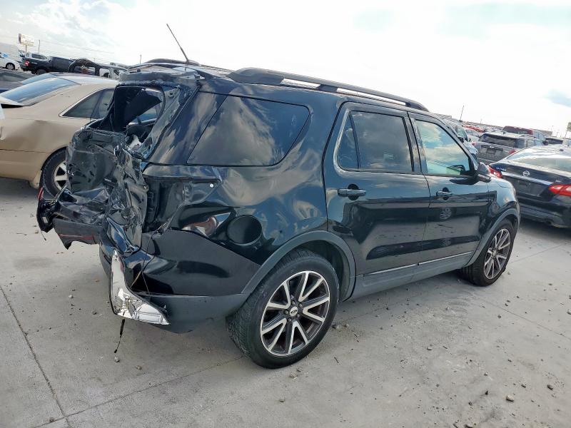1FM5K7D8XFGC39625 - 2015 FORD EXPLORER XLT BLACK photo 3