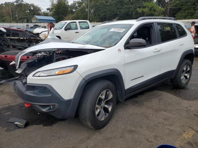1C4PJMBS5EW161191 - 2014 JEEP CHEROKEE TRAILHAWK WHITE photo 1