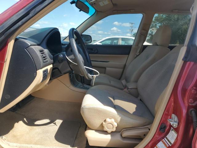 JF1SG636X4H735606 - 2004 SUBARU FORESTER 2.5X RED photo 7
