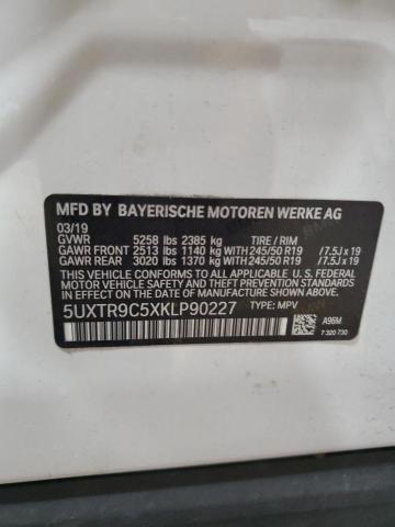 5UXTR9C5XKLP90227 - 2019 BMW X3 XDRIVE30I თეთრი ფოტო 13