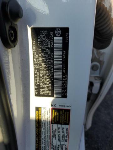 4T1BE46K99U826437 - 2009 TOYOTA CAMRY BASE WHITE photo 12