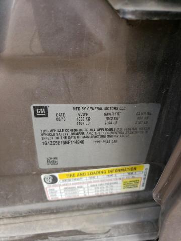 1G1ZC5E15BF114940 - 2011 CHEVROLET MALIBU 1LT TAN photo 13