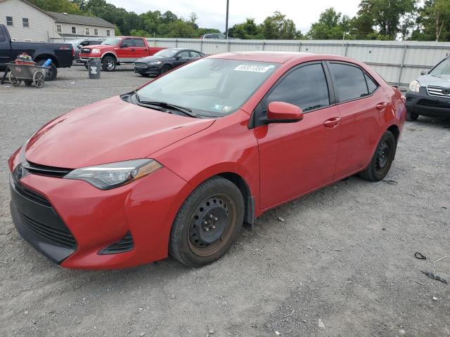 2T1BURHE8KC222666 - 2019 TOYOTA COROLLA L RED photo 2