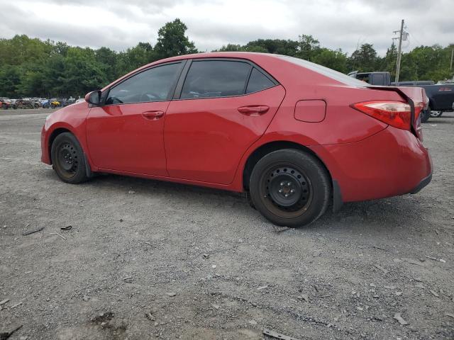 2T1BURHE8KC222666 - 2019 TOYOTA COROLLA L RED photo 4