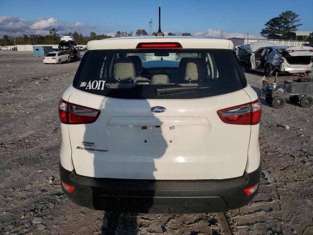 MAJ3S2FEXMC452649 - 2021 FORD ECOSPORT S WHITE photo 6