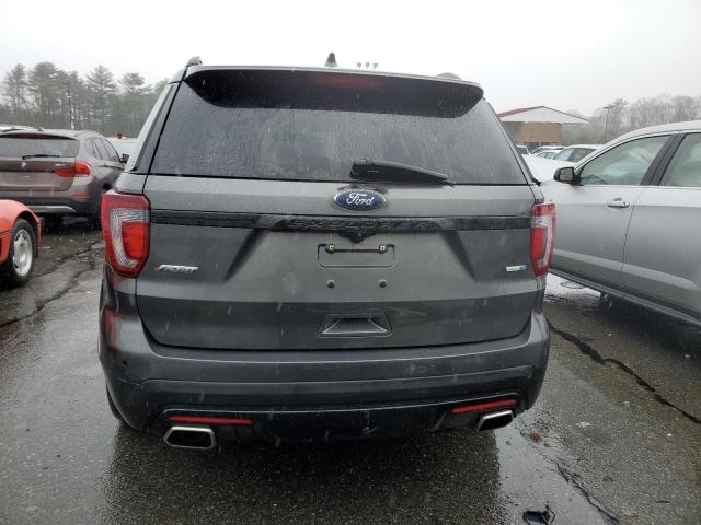 1FM5K8GT1HGB18328 - 2017 FORD EXPLORER SPORT GRAY photo 6