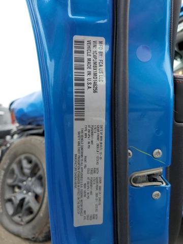 1C4PJMBX1MD146256 - 2021 JEEP CHEROKEE TRAILHAWK BLUE photo 14