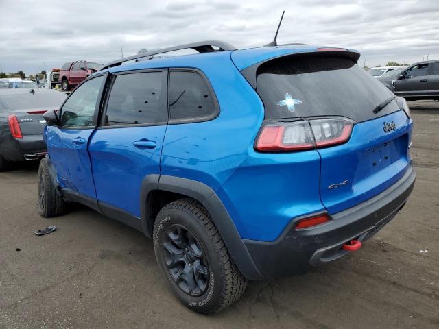 1C4PJMBX1MD146256 - 2021 JEEP CHEROKEE TRAILHAWK BLUE photo 2