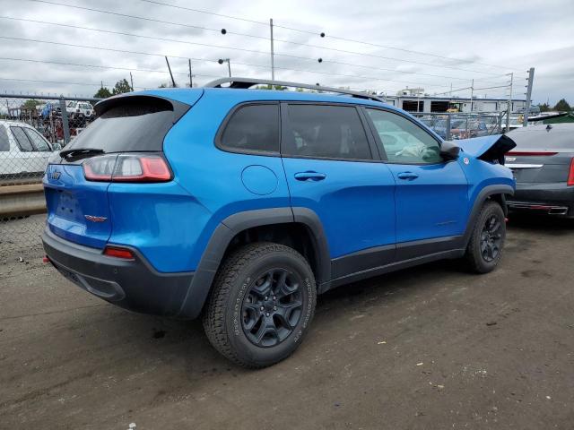 1C4PJMBX1MD146256 - 2021 JEEP CHEROKEE TRAILHAWK BLUE photo 3