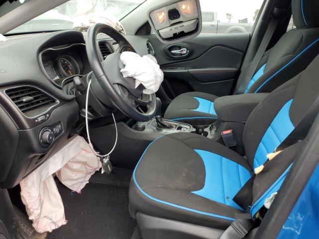 1C4PJMBX1MD146256 - 2021 JEEP CHEROKEE TRAILHAWK BLUE photo 7