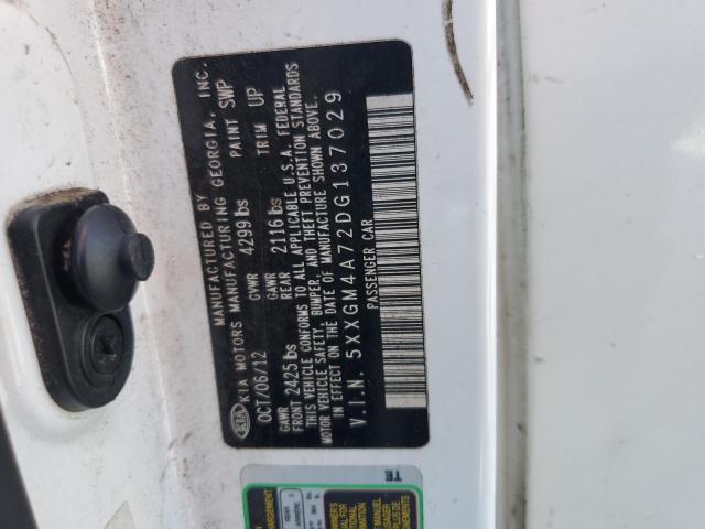 5XXGM4A72DG137029 - 2013 KIA OPTIMA LX WHITE photo 13