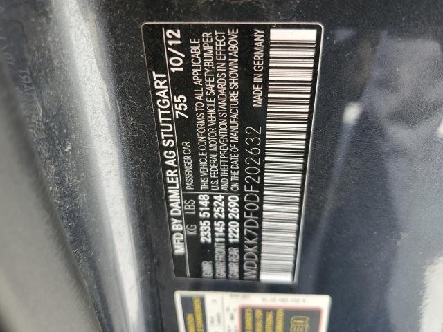 WDDKK7DF0DF202632 - 2013 MERCEDES-BENZ E 550 CHARCOAL photo 12