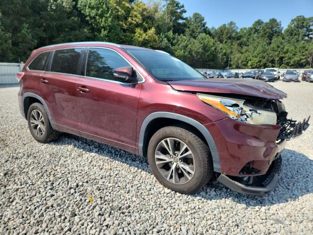 5TDKKRFH3GS156450 - 2016 TOYOTA HIGHLANDER XLE ბურგუნდია ფოტო 4