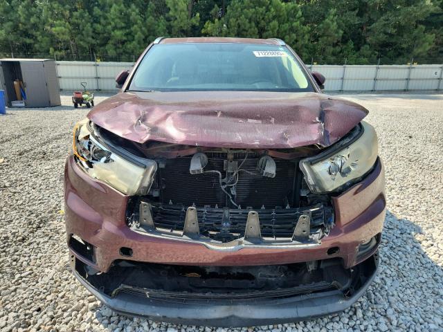 5TDKKRFH3GS156450 - 2016 TOYOTA HIGHLANDER XLE ბურგუნდია ფოტო 5