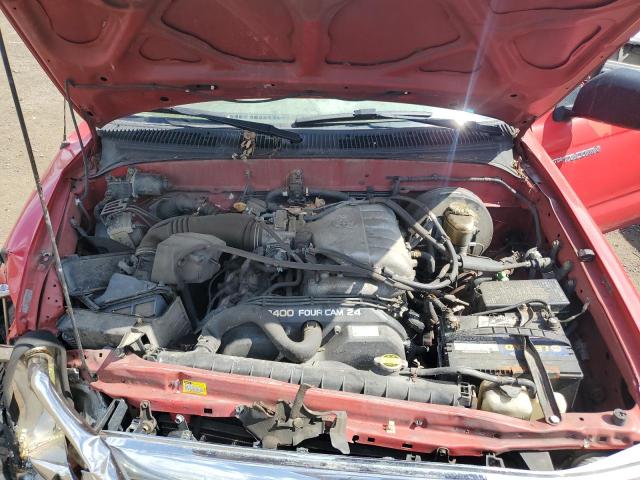 5TEWN72N04Z362509 - 2004 TOYOTA TACOMA XTRACAB წითელი ფოტო 11