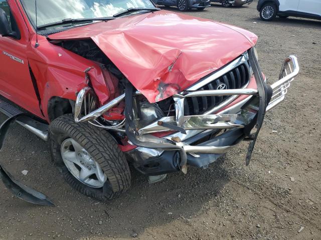 5TEWN72N04Z362509 - 2004 TOYOTA TACOMA XTRACAB წითელი ფოტო 12