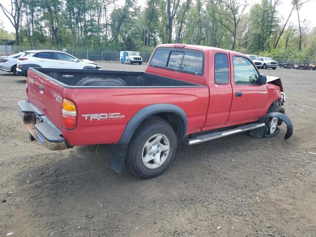 5TEWN72N04Z362509 - 2004 TOYOTA TACOMA XTRACAB წითელი ფოტო 3
