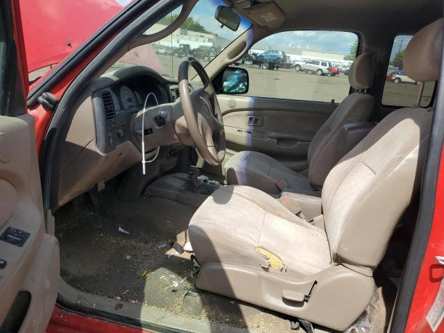 5TEWN72N04Z362509 - 2004 TOYOTA TACOMA XTRACAB წითელი ფოტო 7