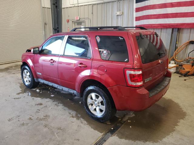 1FMCU94178KA20217 - 2008 FORD ESCAPE LIMITED RED photo 2