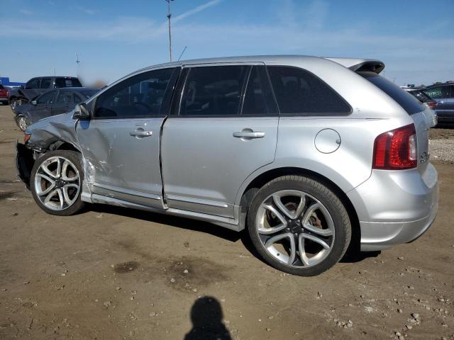 2FMDK4AKXCBA12240 - 2012 FORD EDGE SPORT SILVER photo 2