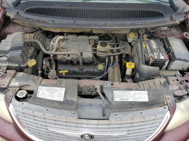 2C4GP44G41R154680 - 2001 CHRYSLER TOWN & COU LX RED photo 11