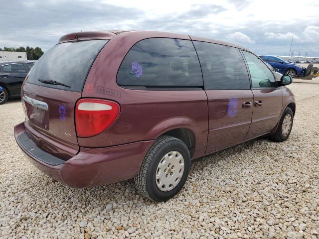 2C4GP44G41R154680 - 2001 CHRYSLER TOWN & COU LX RED photo 3