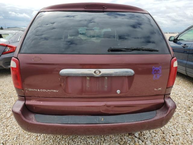 2C4GP44G41R154680 - 2001 CHRYSLER TOWN & COU LX RED photo 6