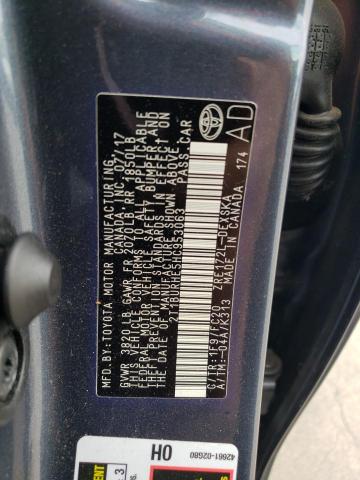 2T1BURHE5HC953063 - 2017 TOYOTA COROLLA L GRAY photo 12