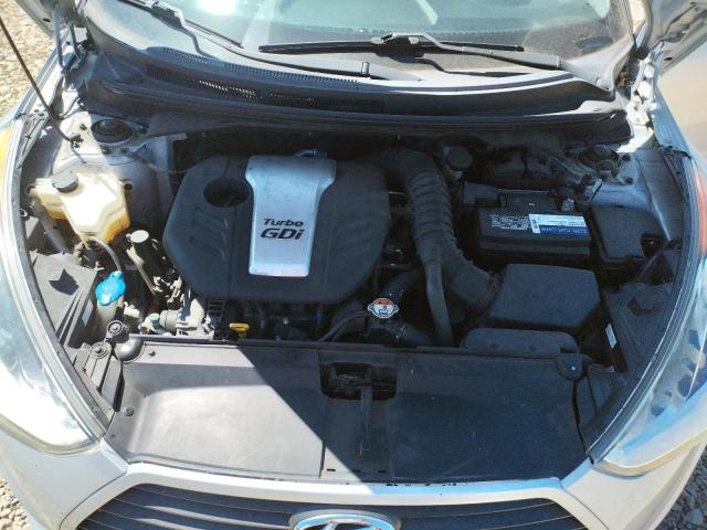 KMHTC6AE9DU134548 - 2013 HYUNDAI VELOSTER TURBO SILVER photo 11