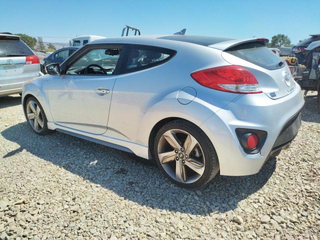KMHTC6AE9DU134548 - 2013 HYUNDAI VELOSTER TURBO SILVER photo 2