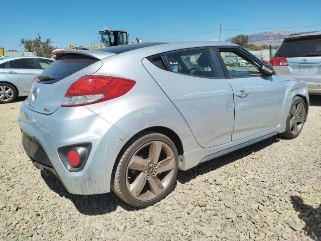 KMHTC6AE9DU134548 - 2013 HYUNDAI VELOSTER TURBO SILVER photo 3