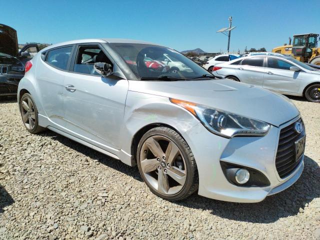 KMHTC6AE9DU134548 - 2013 HYUNDAI VELOSTER TURBO SILVER photo 4