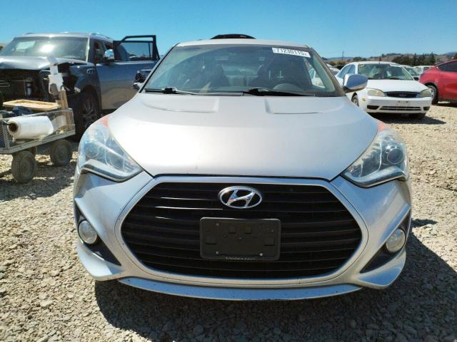 KMHTC6AE9DU134548 - 2013 HYUNDAI VELOSTER TURBO SILVER photo 5