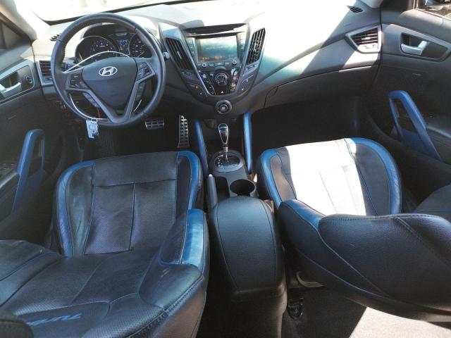 KMHTC6AE9DU134548 - 2013 HYUNDAI VELOSTER TURBO SILVER photo 8