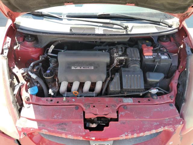 JHMGD38657S067266 - 2007 HONDA FIT S RED photo 11