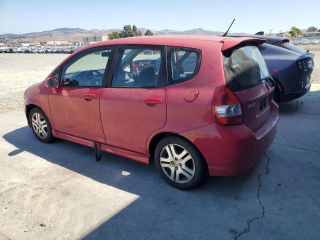 JHMGD38657S067266 - 2007 HONDA FIT S RED photo 2